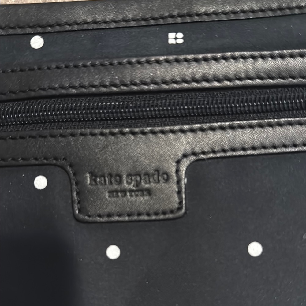 Kate Spade Black and White Polka Dot Shoulder Bag - Picture 2 of 3